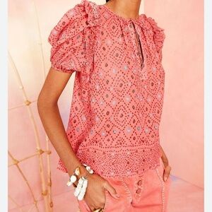Ulla Johnson Leya Hibiscus Blouse